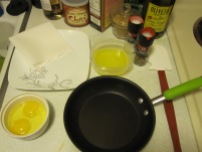 Mise en Place for Eggs Over Easy